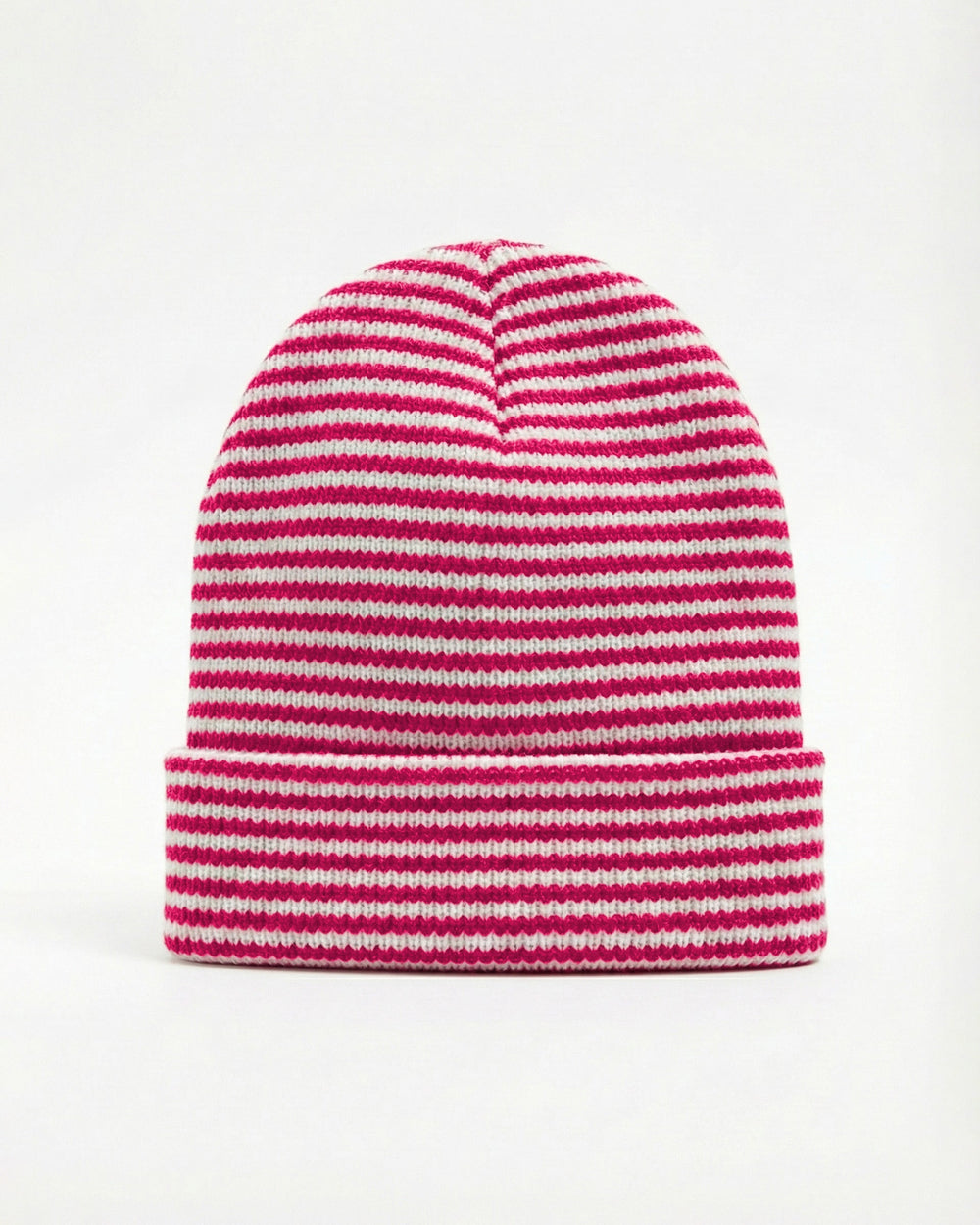 Striped Knit Beanie - Red | Pink - Remint Kids Fashion