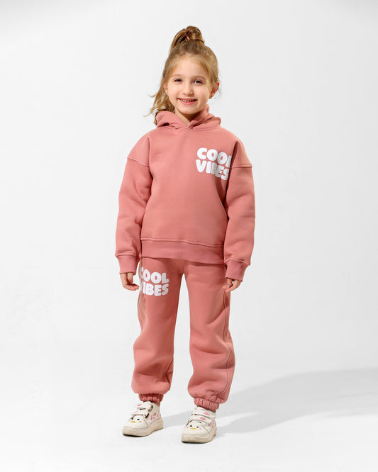 Girls Cool Vibes Set | Rose Pink - Remint Kids Fashion