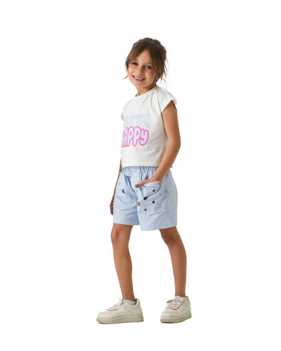 Girls Star Graphic Casual Set | Pink - Remint Kids Fashion
