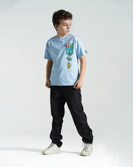 Boys Relaxed Fit Distressed Jeans | Black Wash - Remint Kids Fashion