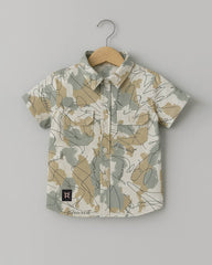 Boys Abstract Print Shirt