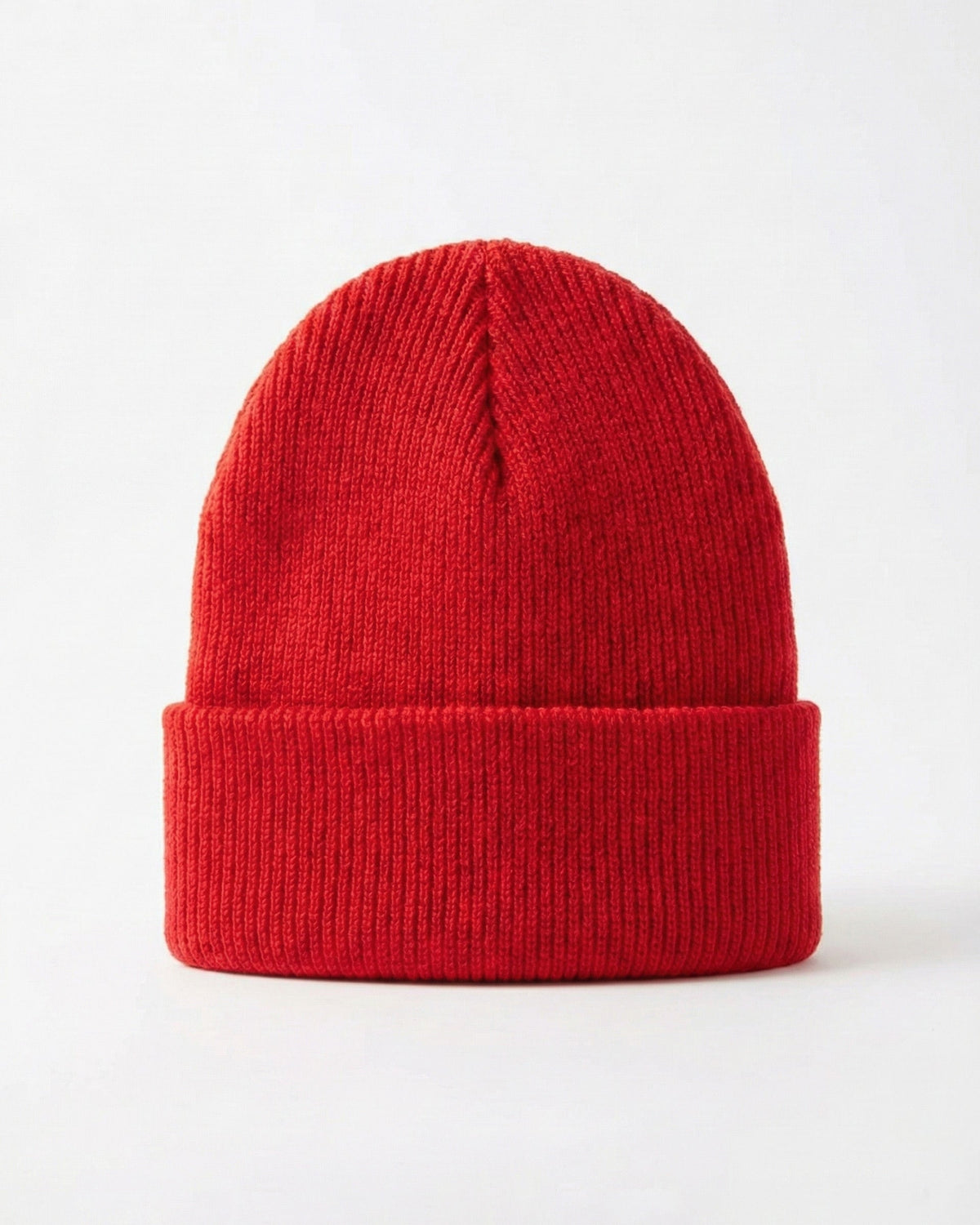 Solid Knit Beanie - Red | Red - Remint Kids Fashion