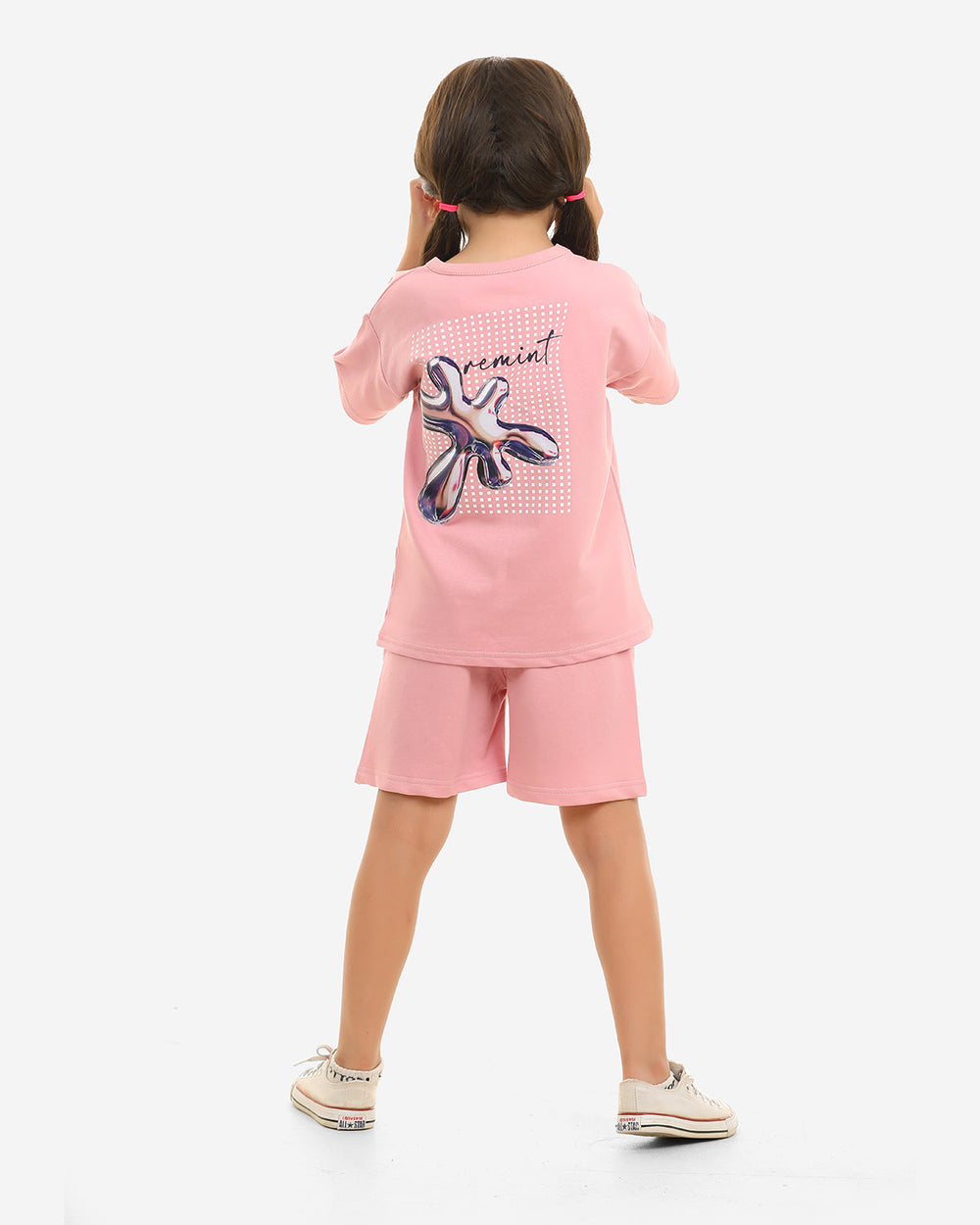 Girls "Be Kind" Summer Shorts Set | Cashmere - Remint Kids Fashion