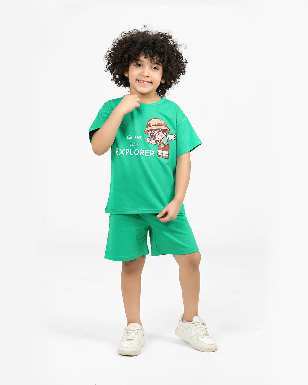 Boys Explorer Adventure Summer Set | Green - Remint Kids Fashion