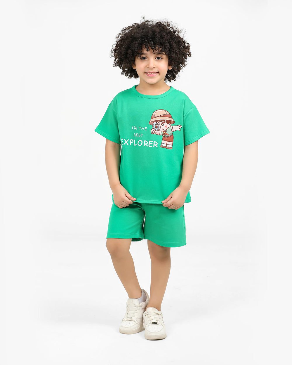 Boys Explorer Adventure Summer Set | Green - Remint Kids Fashion