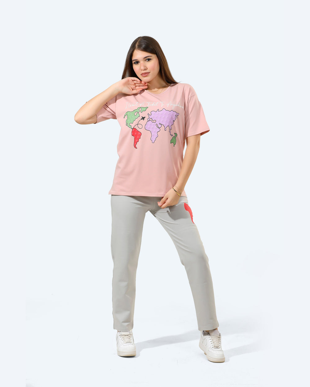 Girls Explore Map Travel Set | Cashmere - Remint Kids Fashion