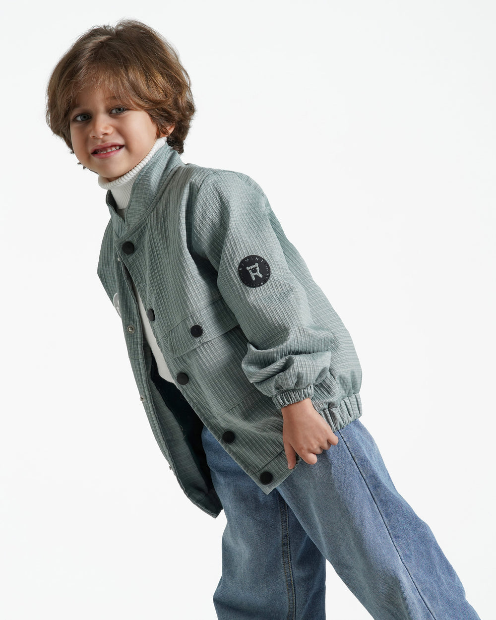 Boys Corduroy Utility Jacket | Mint - Remint Kids Fashion