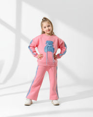 Girls Teddy Patch Set | Pink - Remint Kids Fashion