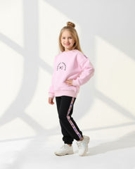 Girls Bow Graphic Set | Rose Pink - Remint Kids Fashion
