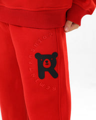 Girls Teddy Logo Cargo Set | Red - Remint Kids Fashion