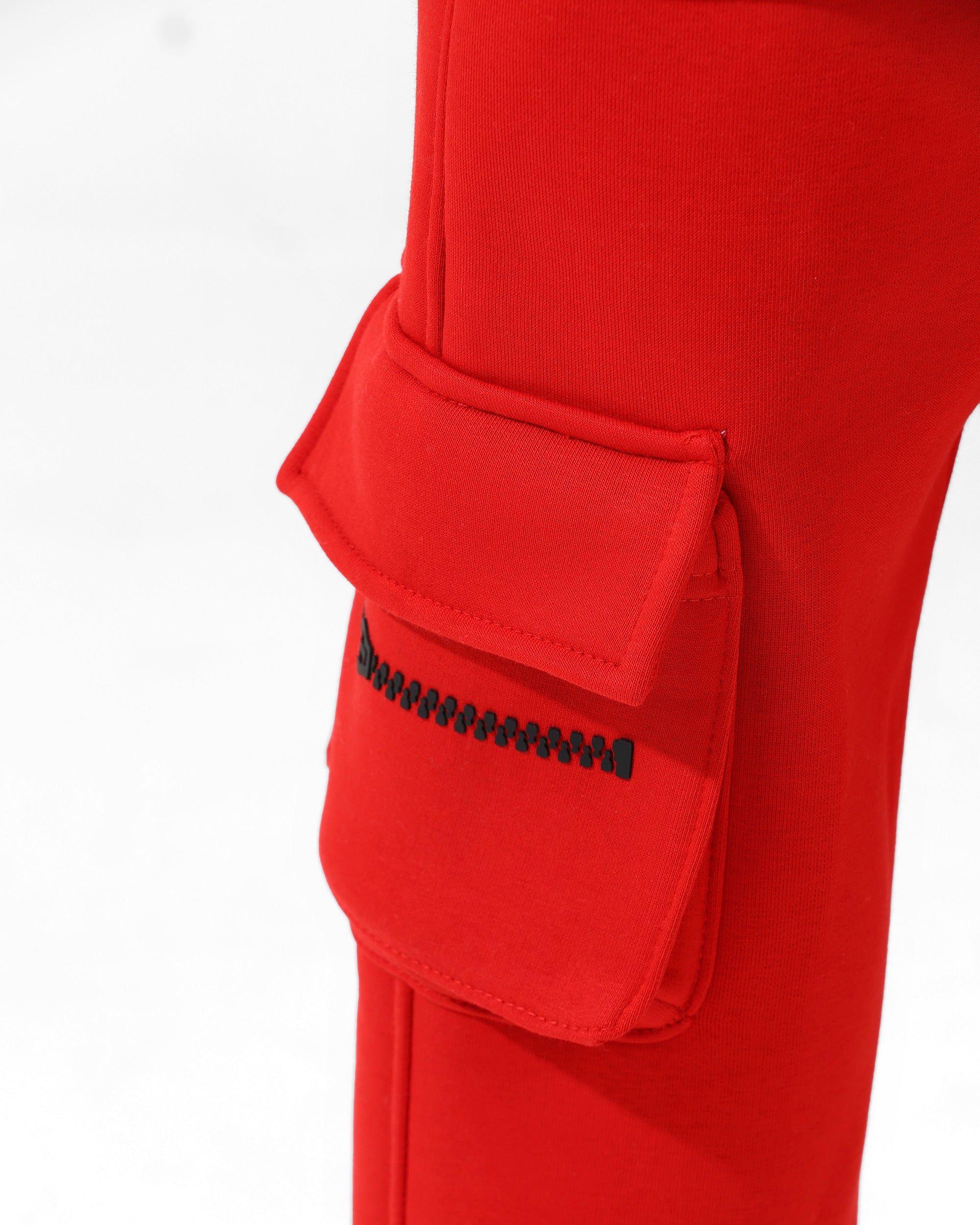 Girls Teddy Logo Cargo Set | Red - Remint Kids Fashion