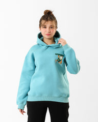 Kids Garfield Graphic Hoodie | Aqua - Remint Kids Fashion