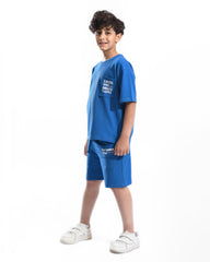 Boys Coastal Vibes Summer Set | Celtic Blue - Remint Kids Fashion