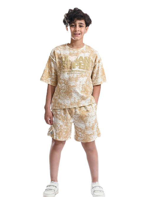 Boys Urban Super Set | Beige - Remint Kids Fashion