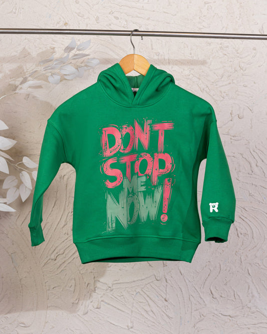 Cozy Graphic Hoodie | Green - Remint Kids Fashion