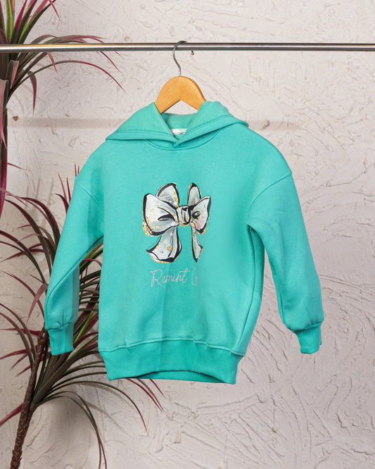 Cozy Graphic Hoodie | Teal - Remint Kids Fashion