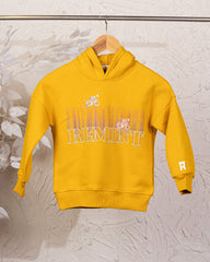 Cozy Graphic Hoodie | Mustard - Remint Kids Fashion