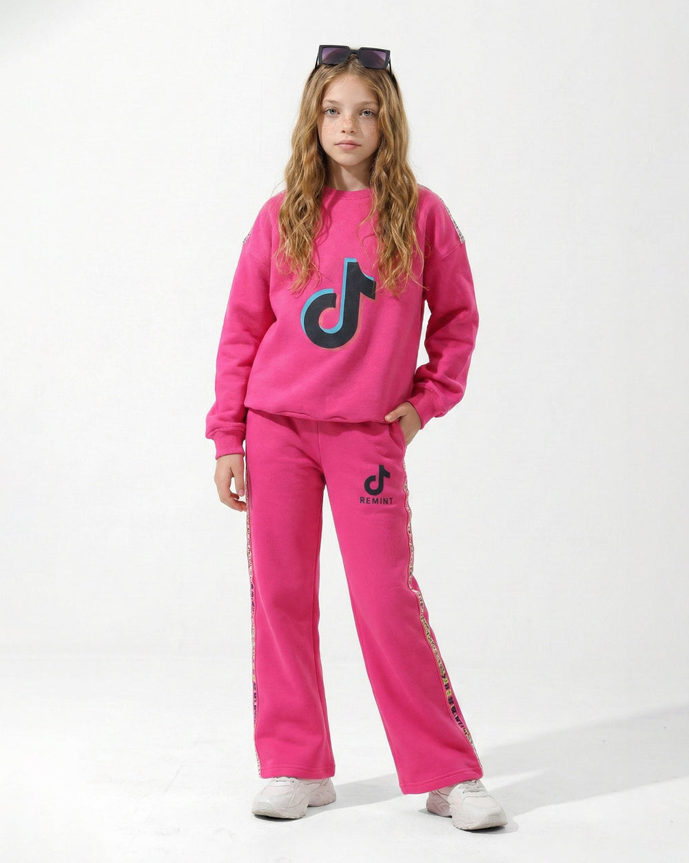 Girls Trend Logo Set | Pink - Remint Kids Fashion