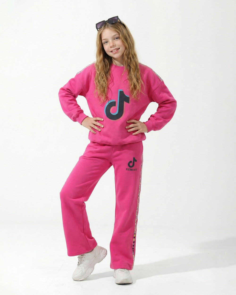 Girls Trend Logo Set | Pink - Remint Kids Fashion