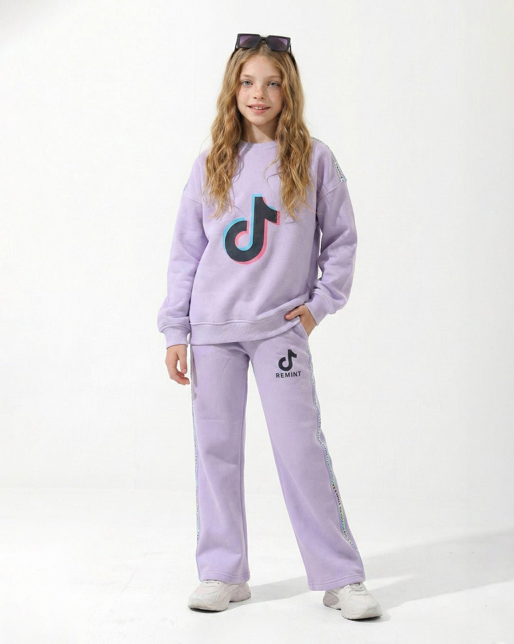 Girls Trend Logo Set | Light Lilac - Remint Kids Fashion
