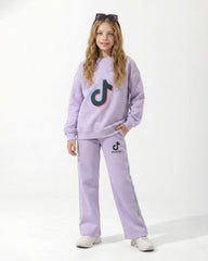 Girls Trend Logo Set | Light Lilac - Remint Kids Fashion