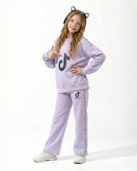 Girls Trend Logo Set | Light Lilac - Remint Kids Fashion
