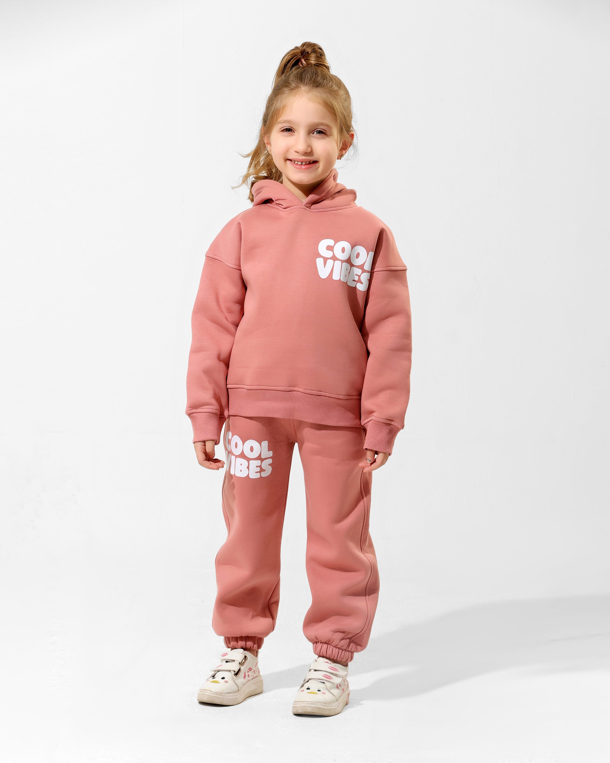 Girls Cool Vibes Set | Rose Pink - Remint Kids Fashion