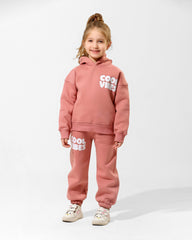 Girls Cool Vibes Set | Rose Pink - Remint Kids Fashion