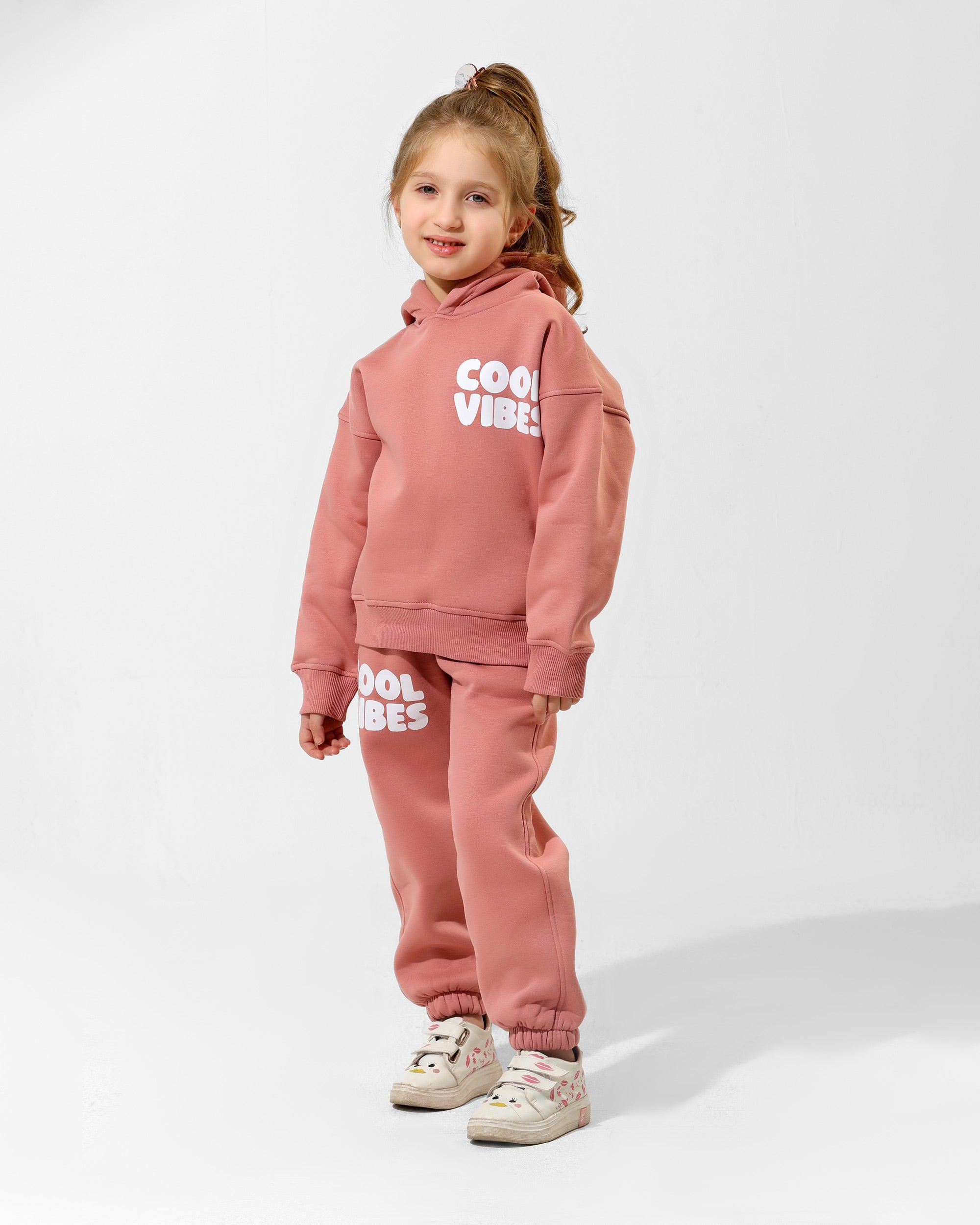 Girls Cool Vibes Set | Rose Pink - Remint Kids Fashion