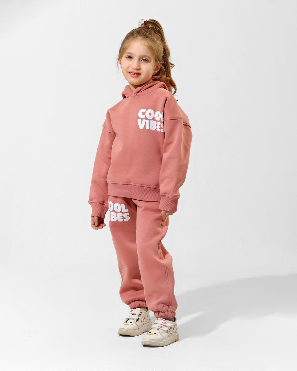 Girls Cool Vibes Set | Rose Pink - Remint Kids Fashion