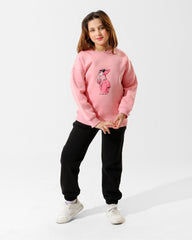 Girls Pink Panther Graphic Set | Rose Pink - Remint Kids Fashion