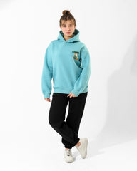 Girls Garfield Printed Set | Aqua - Remint Kids Fashion