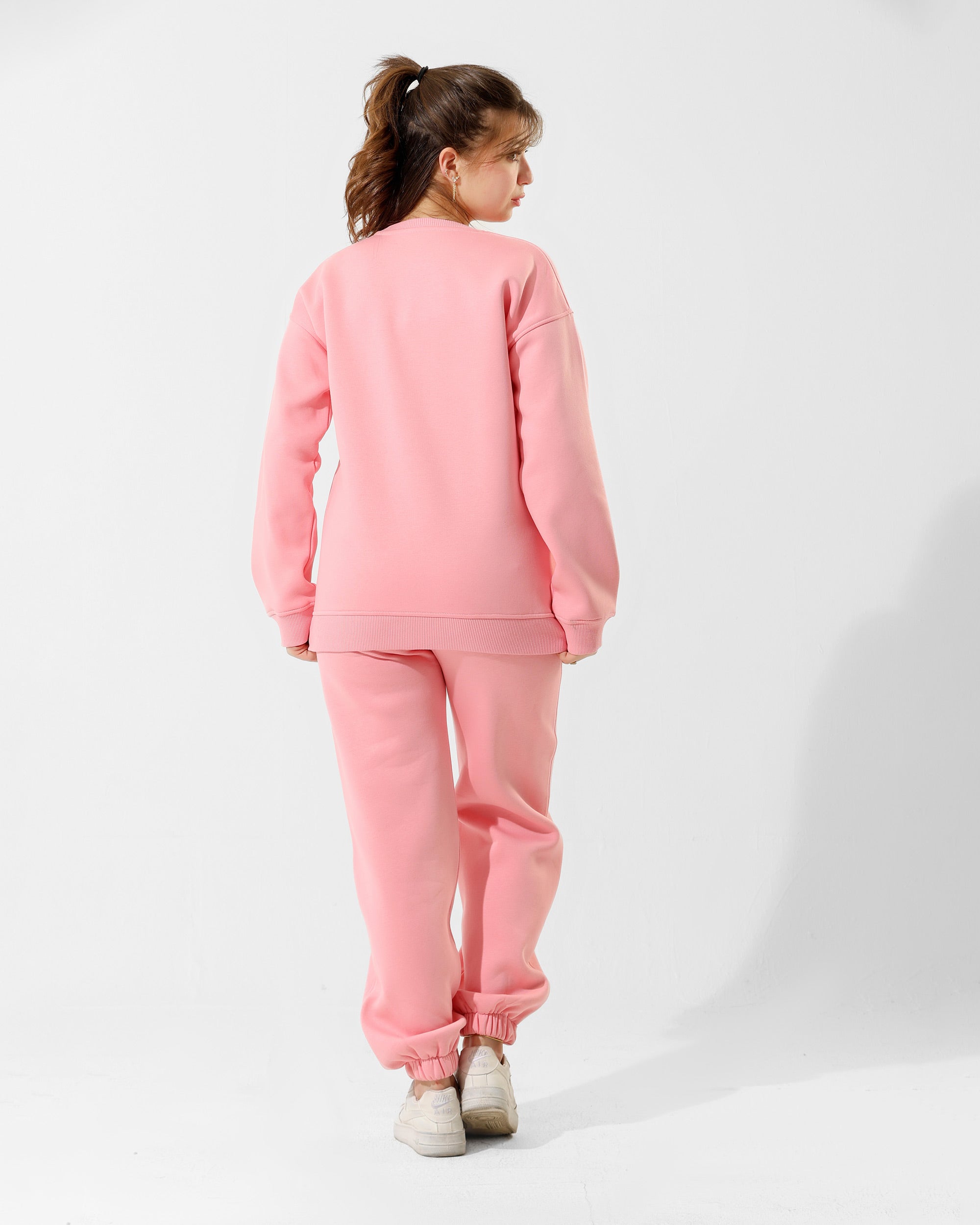 Girls Heart Print Set | Rose Pink - Remint Kids Fashion