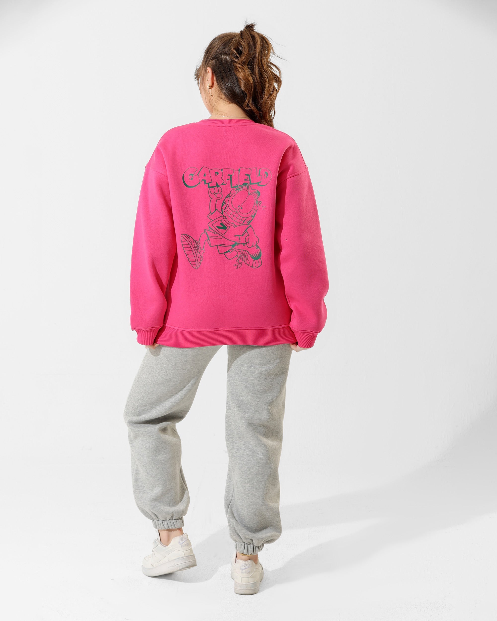 Girls Garfield Graphic Set | Rose Pink - Remint Kids Fashion
