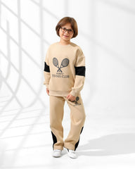 Boys Tennis Club Set | Beige - Remint Kids Fashion