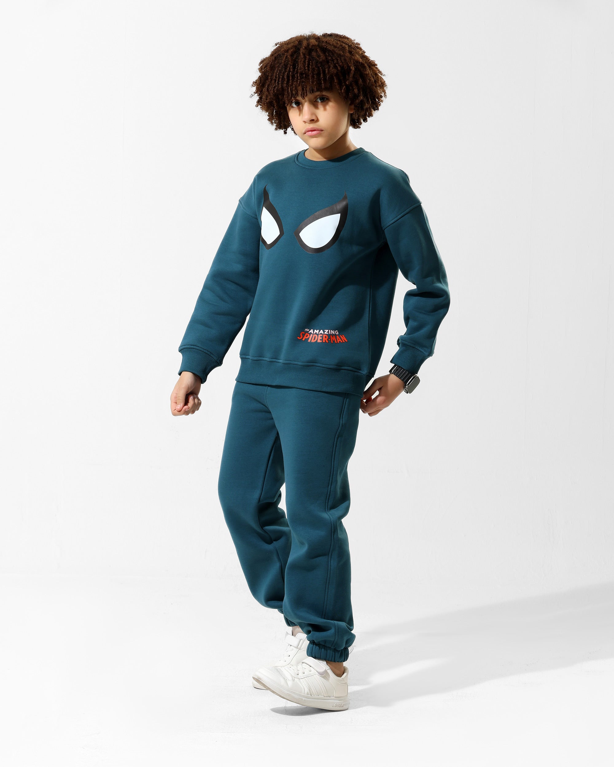 Boys Spider-Man Graphic Set | Dark Teal - Remint Kids Fashion
