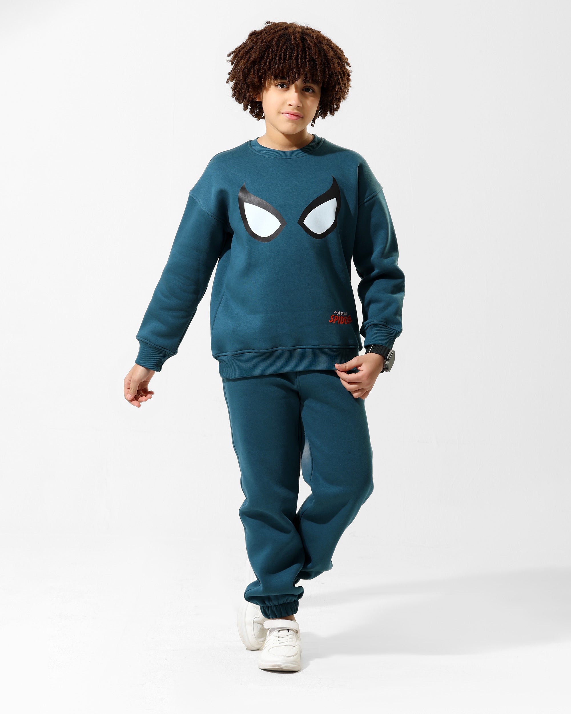 Boys Spider-Man Graphic Set | Dark Teal - Remint Kids Fashion