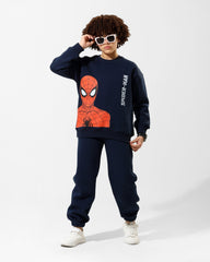 Boys Spider-Man Graphic Set | Dark Blue - Remint Kids Fashion