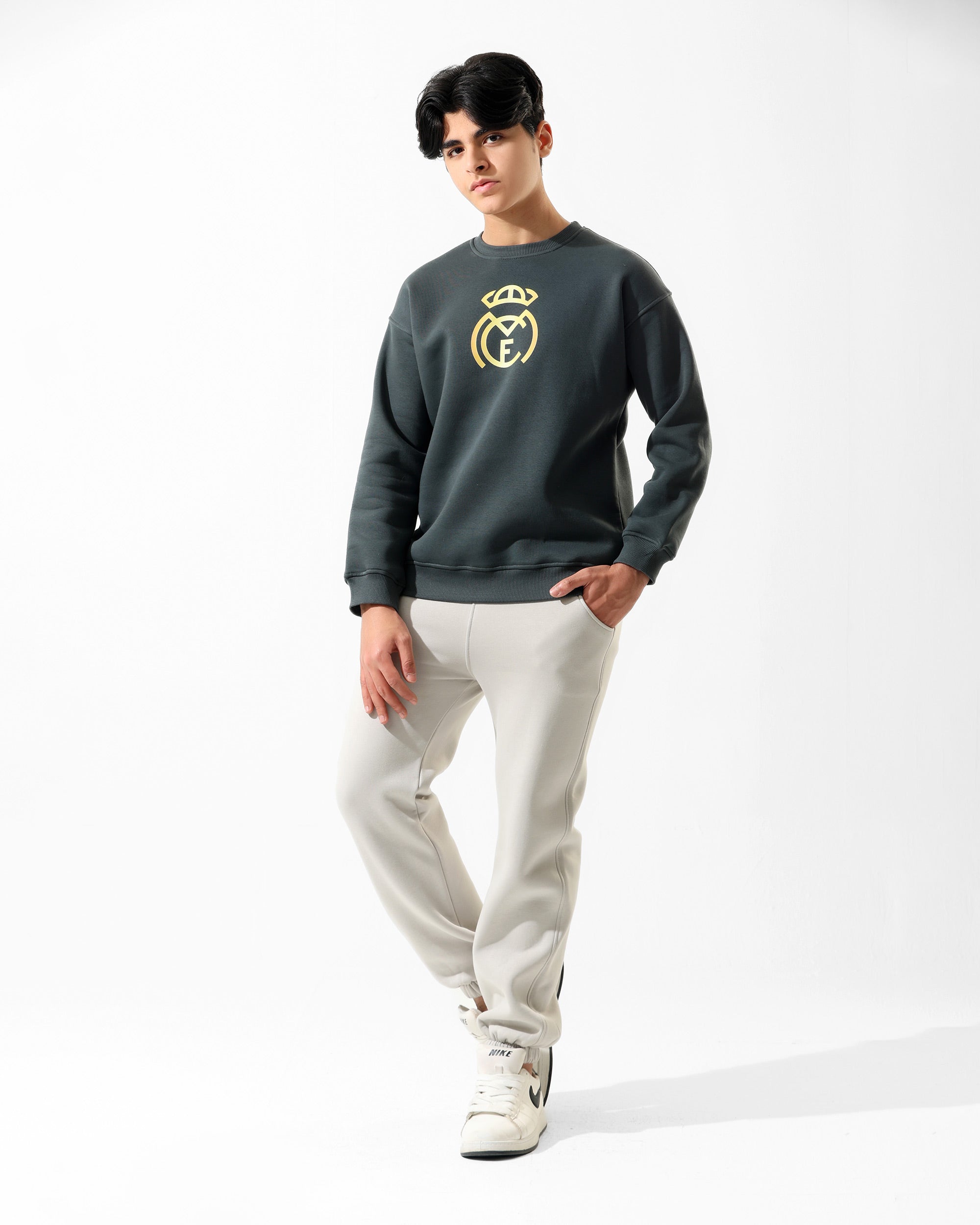 Boys Real Madrid Set | Dark Grey - Remint Kids Fashion