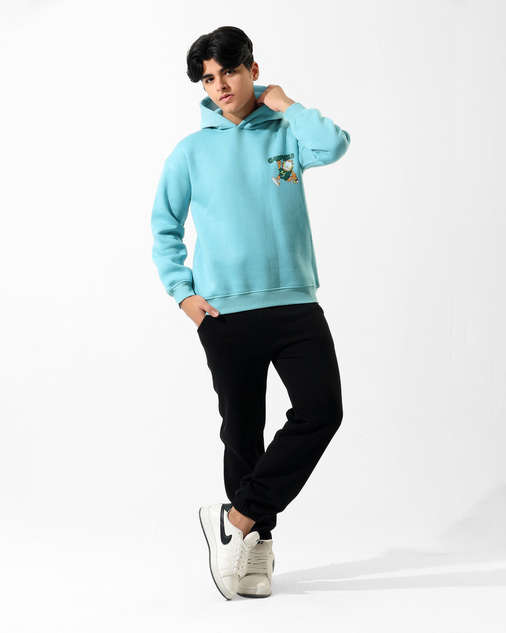 Boys Garfield Set | Light Blue - Remint Kids Fashion
