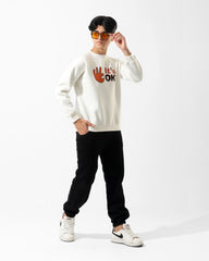 Boys "It’s OK" Printed Set | Off-White - Remint Kids Fashion