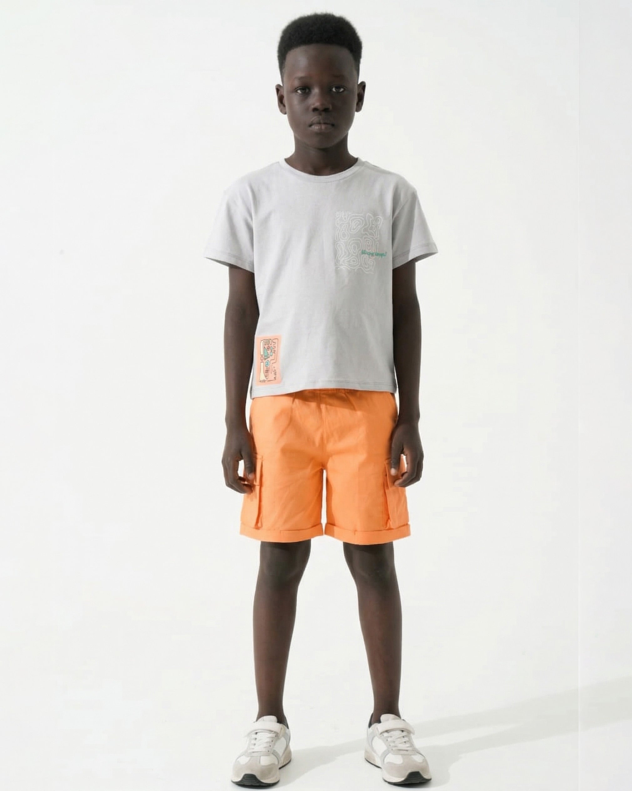 Boys Urban Style Set | Grey - Remint Kids Fashion