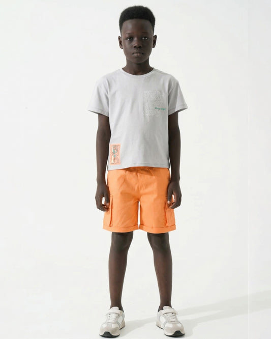 Boys Urban Style Set | Grey - Remint Kids Fashion