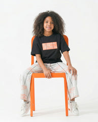 Girls Urban Graphic Set | Black - Remint Kids Fashion