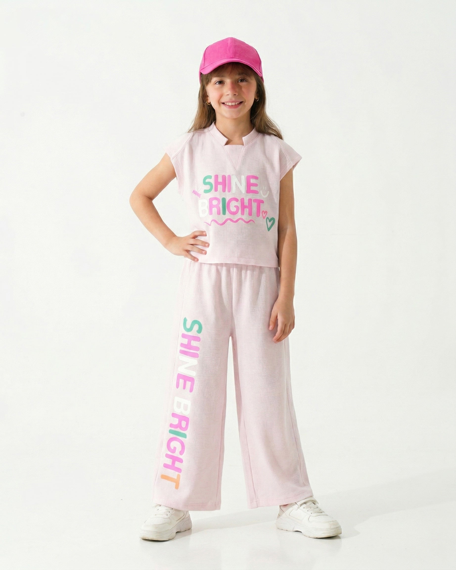Girls Shine Bright Set | Pink - Remint Kids Fashion