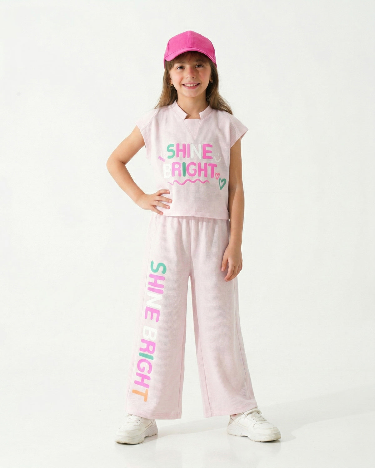 Girls Shine Bright Set | Pink - Remint Kids Fashion