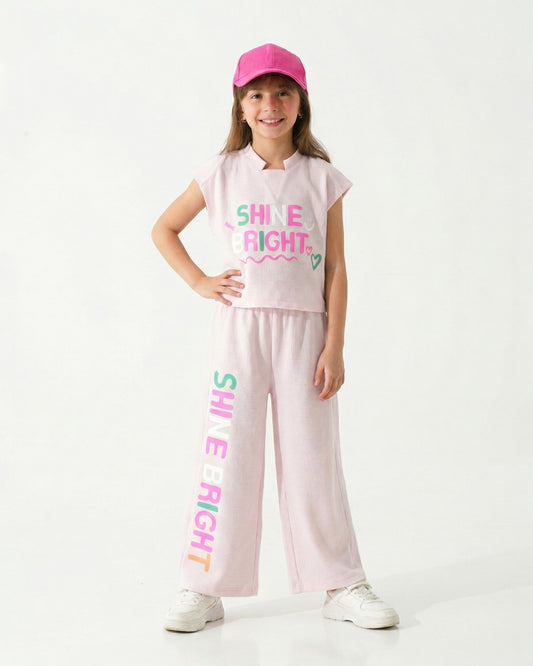 Girls Shine Bright Set | Pink - Remint Kids Fashion