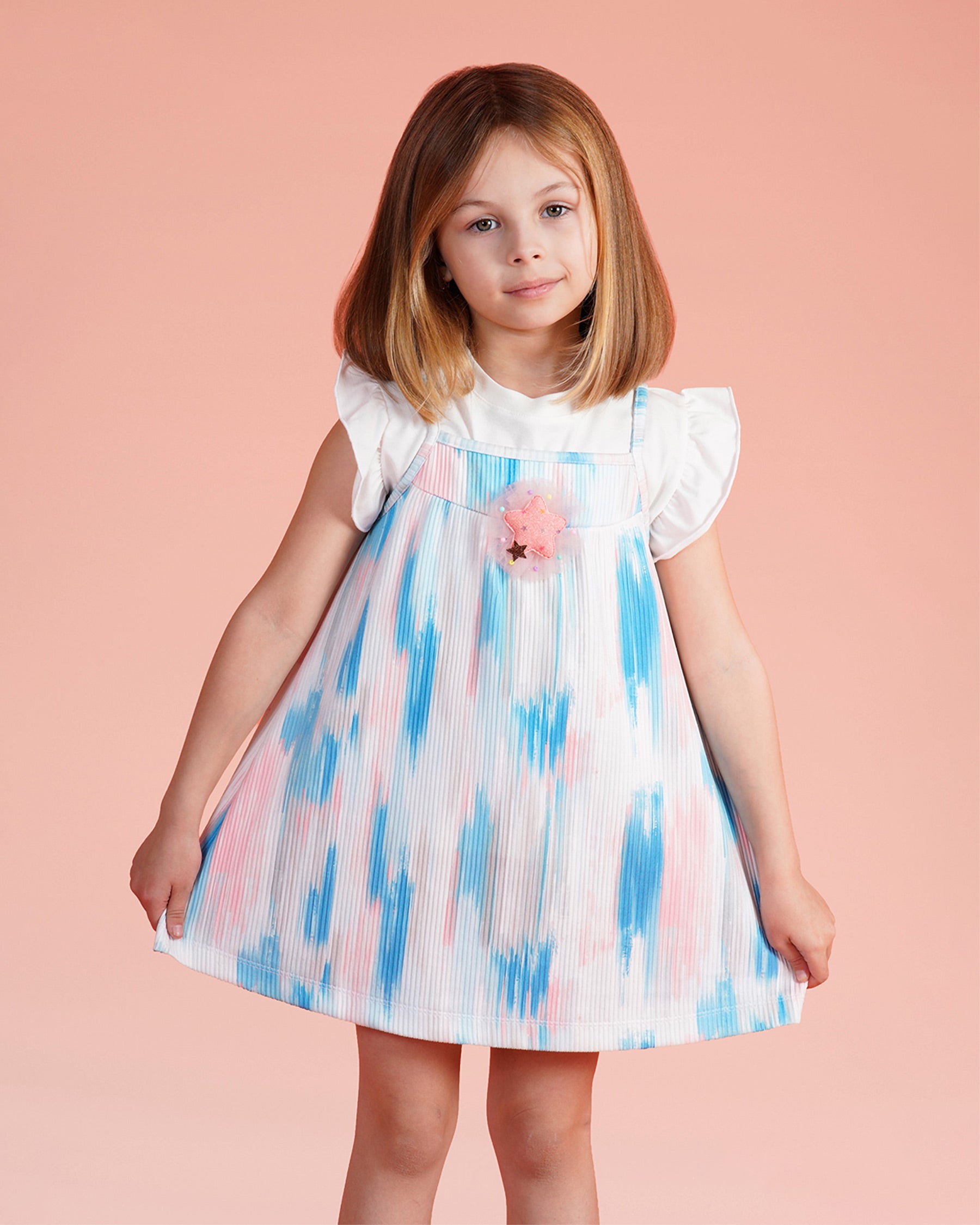 Buy Girls Tie-Dye Pleated A-Line Dress