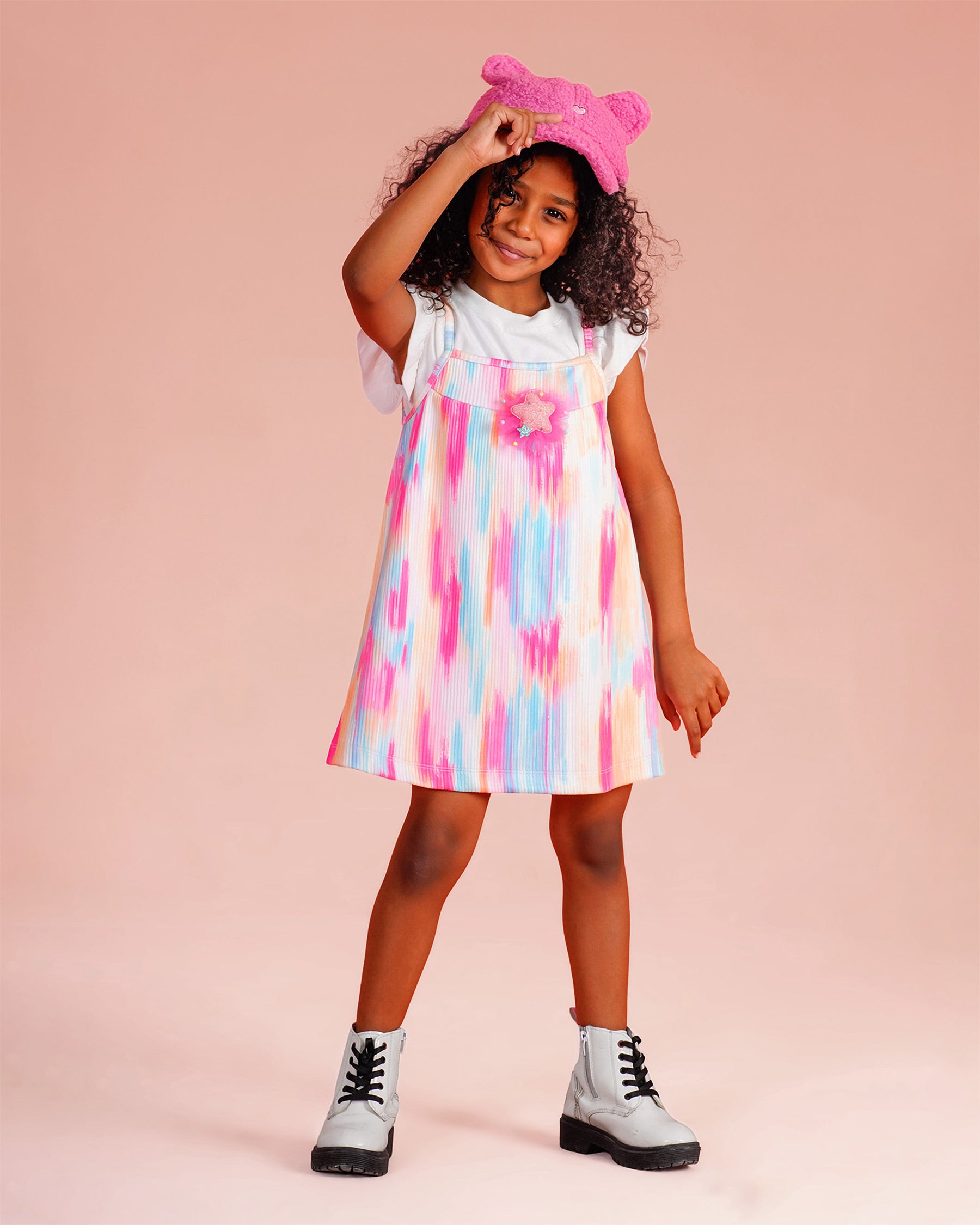 Buy Girls Tie-Dye Pleated A-Line Dress