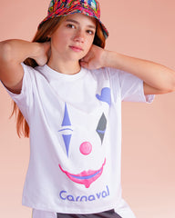 Girls Carnaval Graphic Colorblock Set | Off-White - Remint Kids Fashion